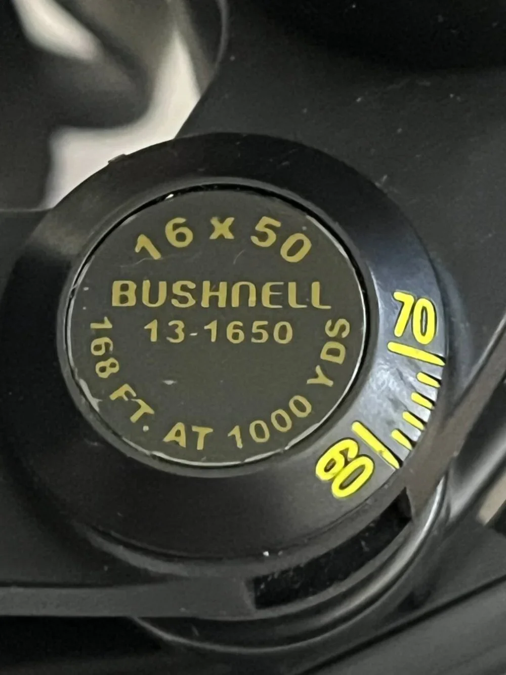 Bushnell Binoculars 16x50 Model 13-1650, 168 feet at 1000 Yards With Case EUC